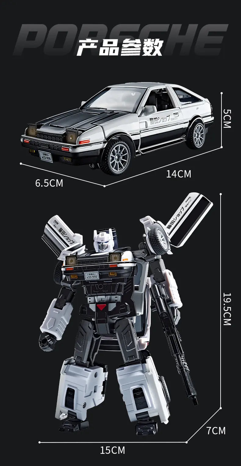Figurine Transformers AE86 Initial D — Robot Tofu Shop Édition Deformed