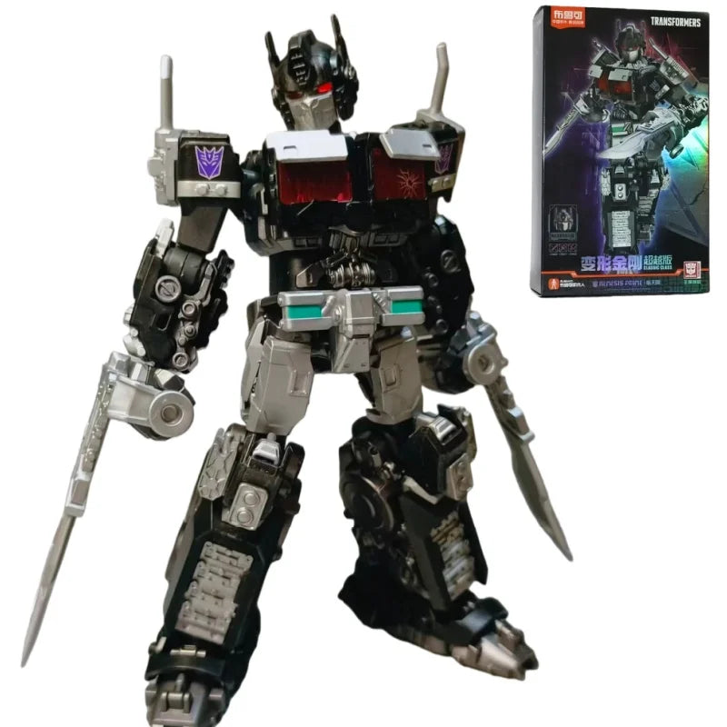 Figurine Transformers Nemesis Prime Blitzwing Beyond — Brick Noir Silhouette Menaçante