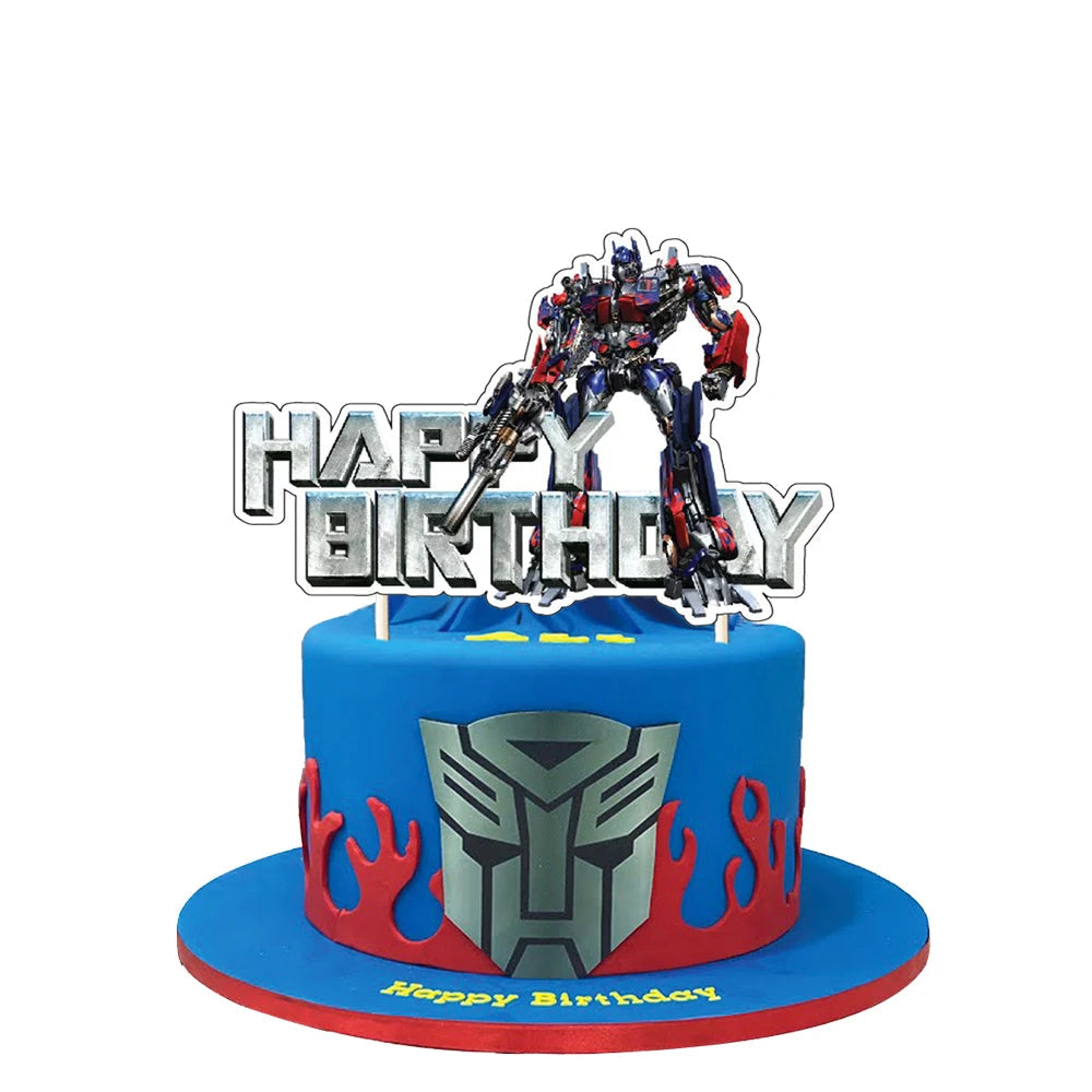 Decoración de tarta de cumpleaños - Optimus Prime