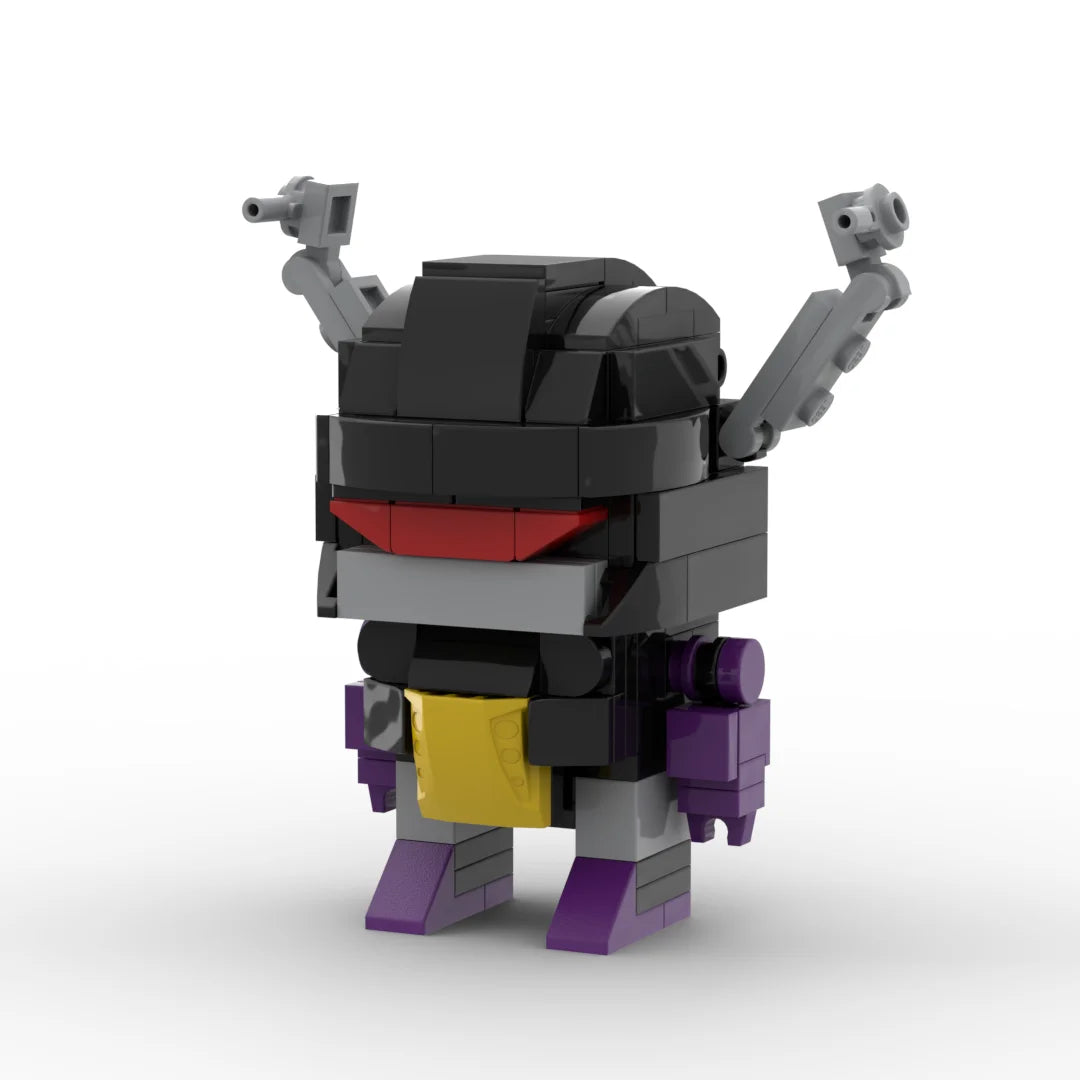 Figurine Transformers Shrapnel 2.0 — Insecticon Brick Gris Foncé et Violet