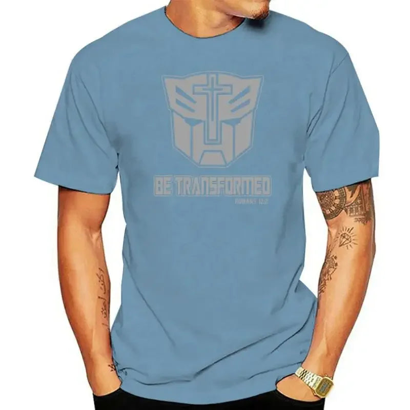 T-Shirt Transformers - "Be Transformed" Bleu