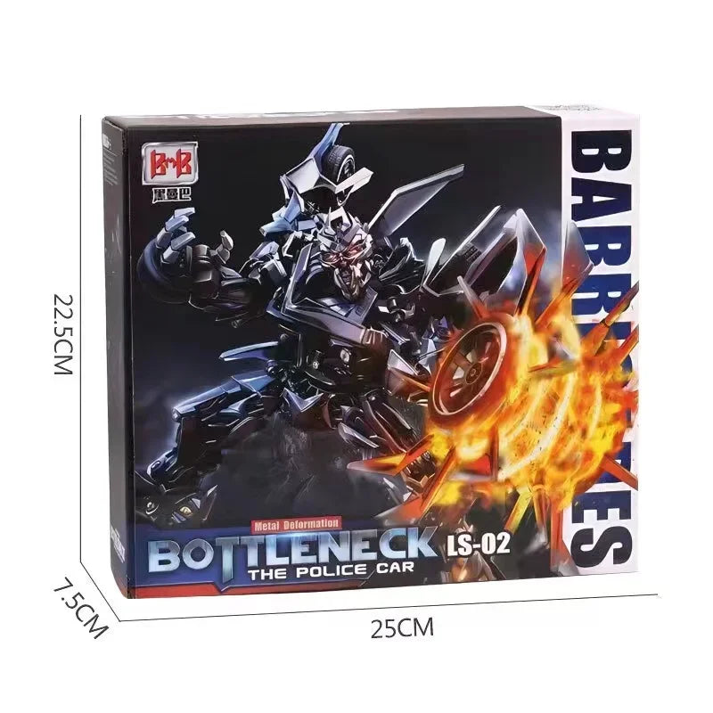 Figurine Transformers Barricade LS02 — Voiture de Police Noire Mode Combat