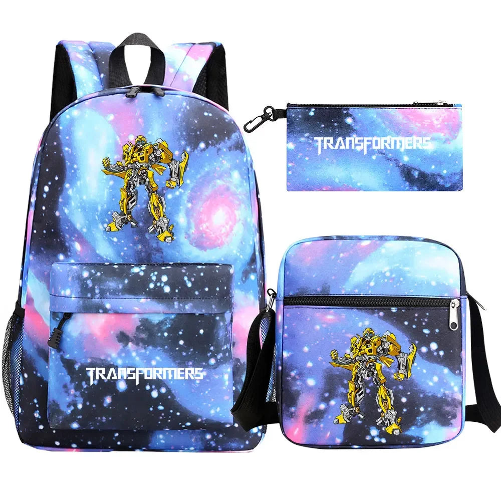 Mochila escolar espacial Transformers Bumblebee