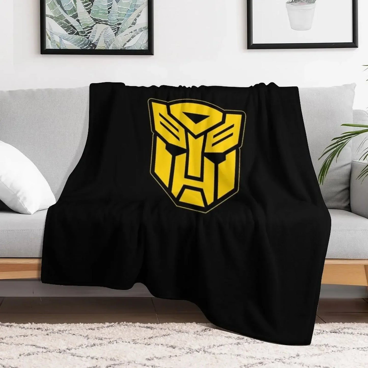 Manta de Transformers - Logotipo amarillo de los Autobots