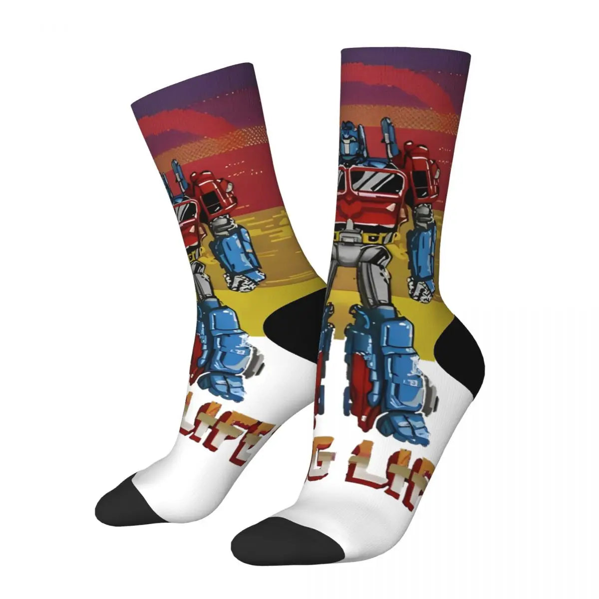 Paire de chaussettes Transformers - White Retro
