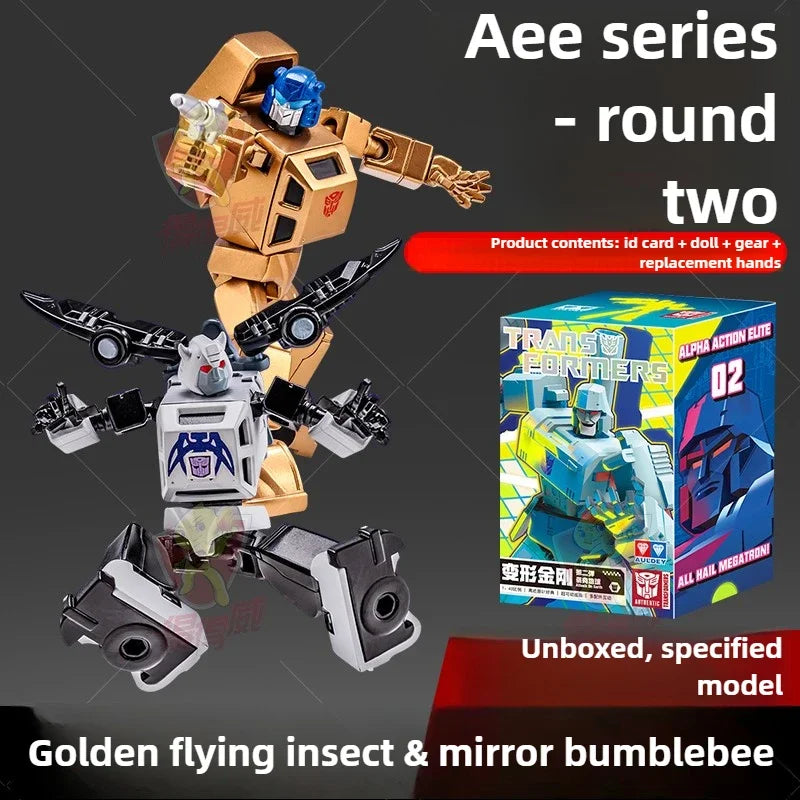 Duo Figurines Transformers Insecticon Doré & Bumblebee Chromé — Édition Spéciale AAE