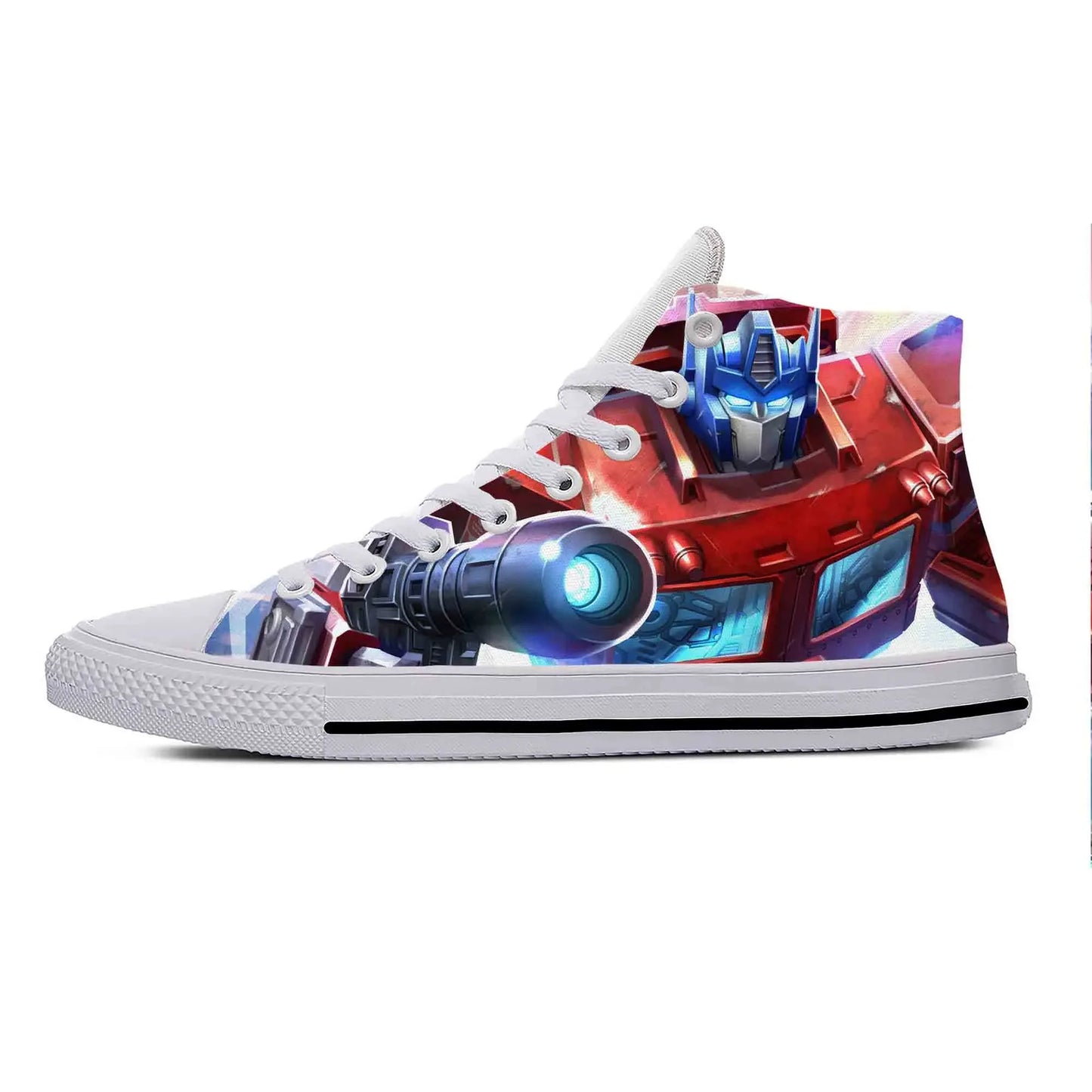 Transformers High Top Sneakers White - Laser