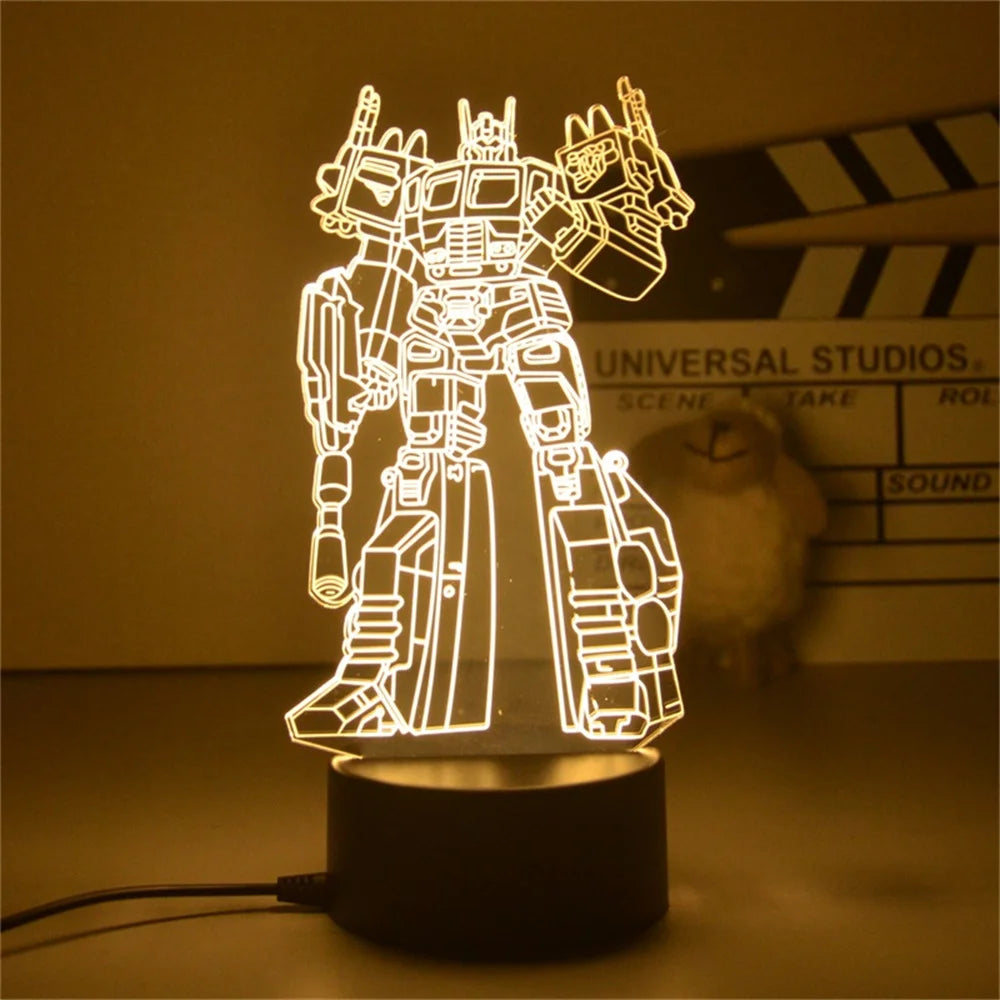Lámpara 3D de Transformers - Optimus Prime