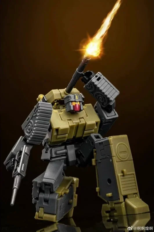 Figurine Transformers Brawl MS-B51R — Char d'Assaut Kaki Heavy Gunner