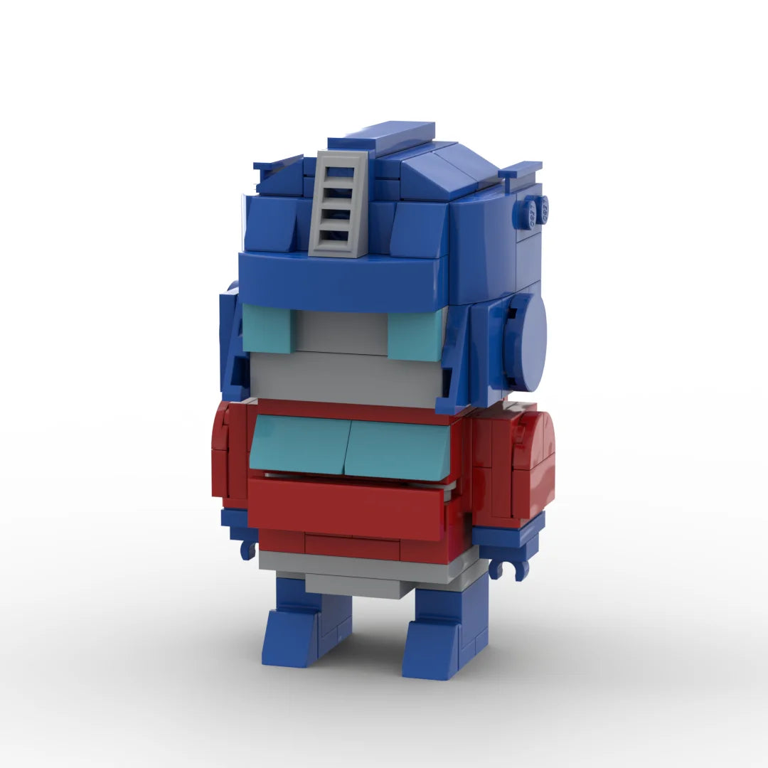 Figurine Transformers Orion Pax Chibi — Brick Rouge et Bleu Buste Précurseur