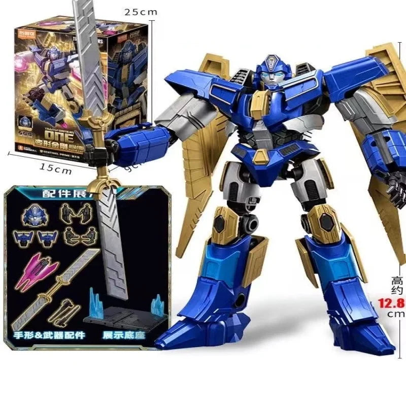 Figurine Transformers Sentinel Prime — Épée Dorée Édition Guerrier Bleu