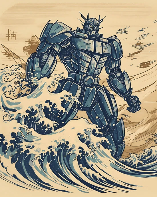 Vintage Japanese Transformers Robot Poster 2.0