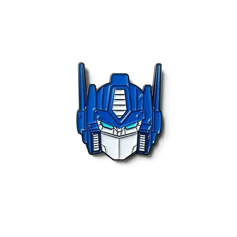 Badge Transformers Soundwave Bleu Foncé — Broche Tête Sac à Dos