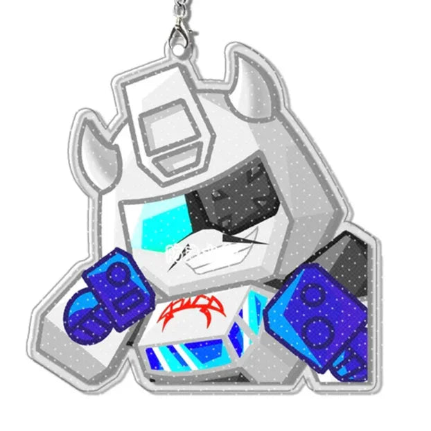 Llavero Transformers - Mini Gris-Azul