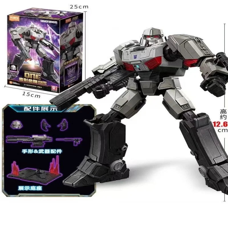 Figurine Transformers Megatron Voûté Version Grise — Coffret Fiche Technique Décepticon