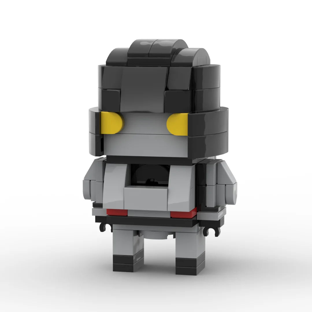 Figurine Transformers D16 Édition One — Précurseur Megatron Brick Gris Regard Doré
