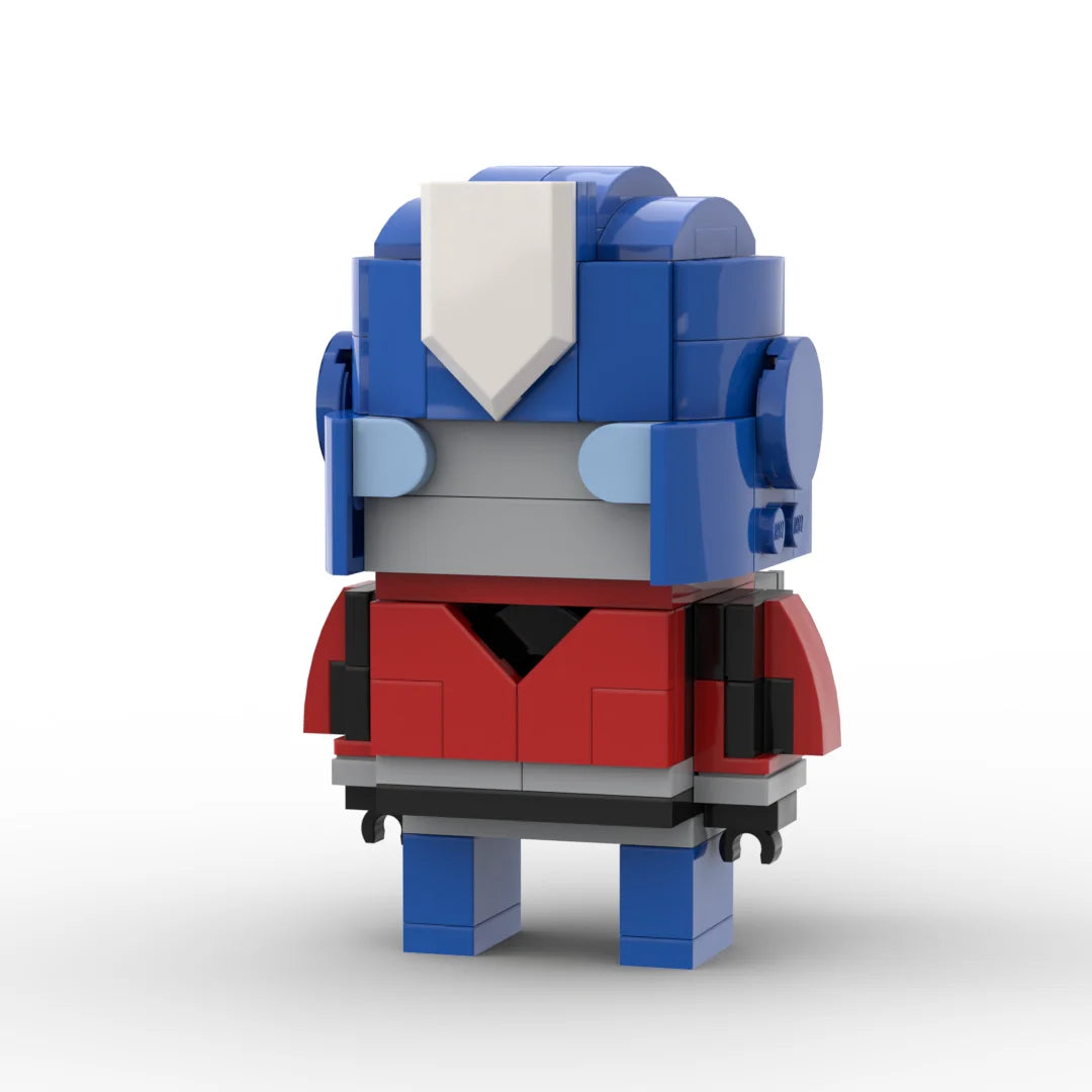 Figurine Transformers Orion Pax Édition One Chibi — Brick Bleu Marine Lance Longue