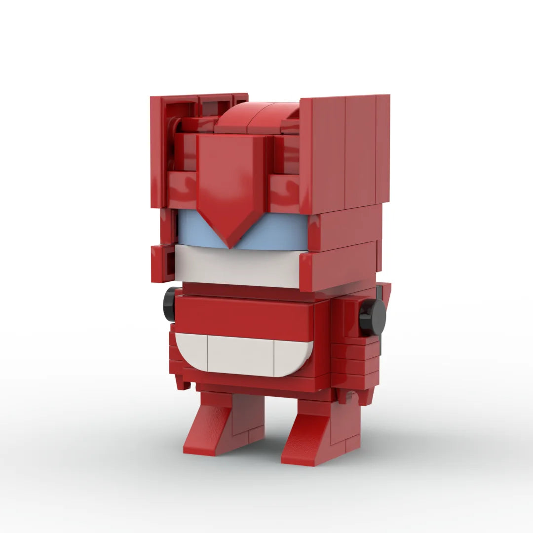 Figurine Transformers Lightspeed — Technobot Brick Rouge et Rose Véloce