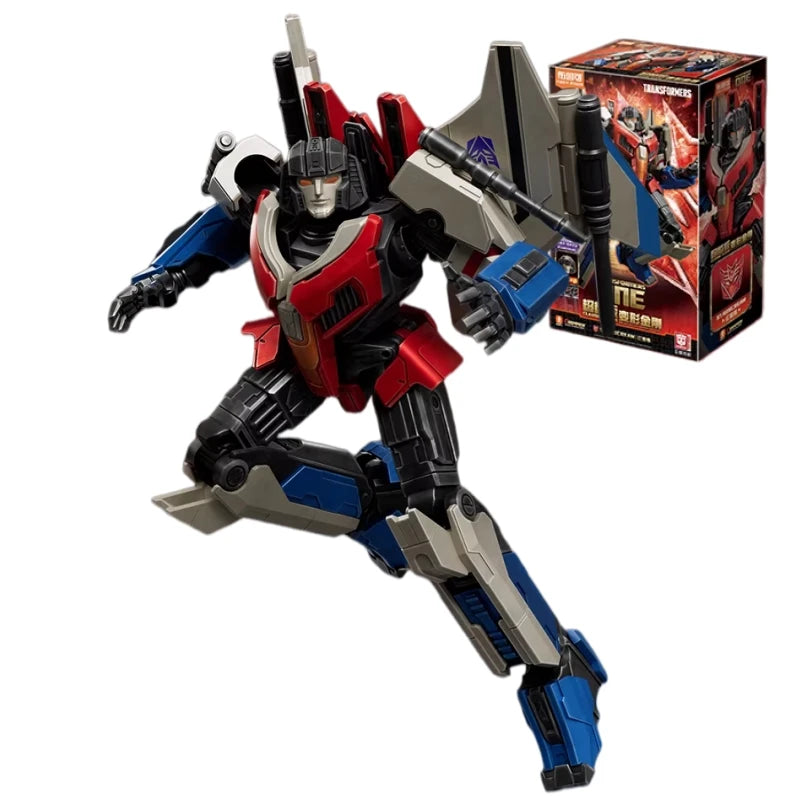 Figurine Transformers Starscream Origine ONE Blitzwing — Brick Gris et Rouge Jeune Aviateur