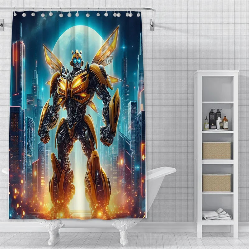 Shower curtain - Bumblebee "In the City"