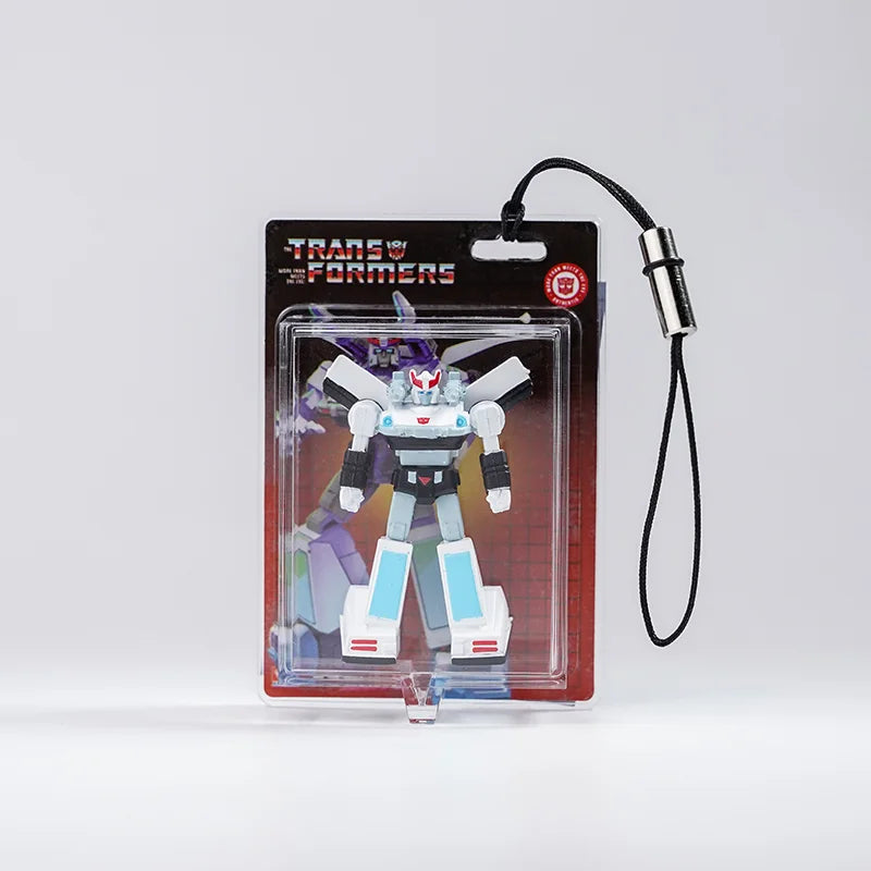 Pendentif Transformers Prowl — Breloque Tête Noire et Blanche Police