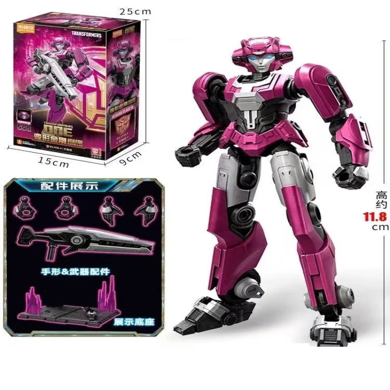 Figurine Transformers Elita-1 Guerrière Fuchsia — Coffret Complet Fiche 11.4cm