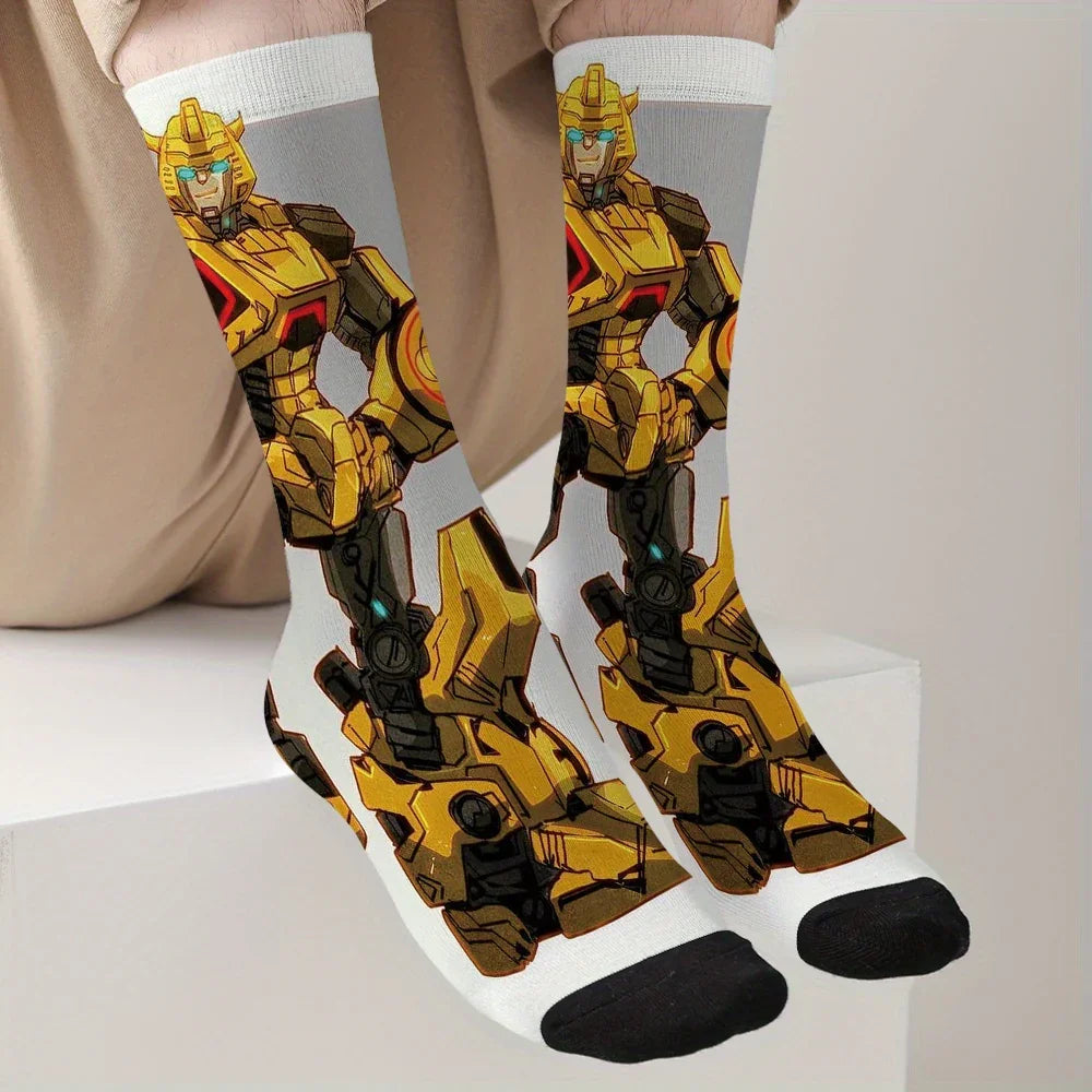 Pair of Transformers socks - Gold