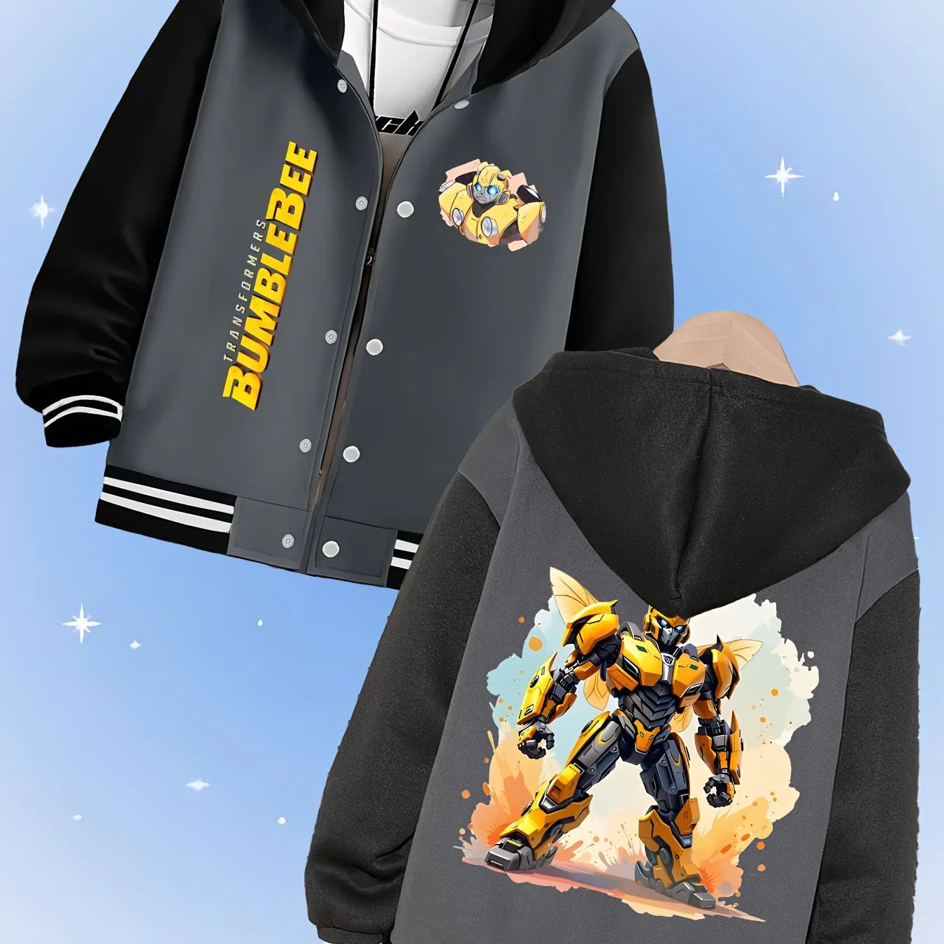 Transformers Bumblebee Jacket - Black & Grey