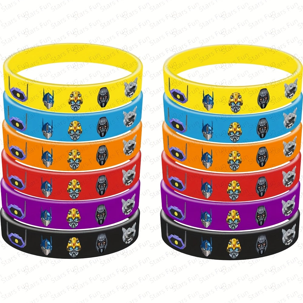 Lot 12 Bracelets Transformers - Logos