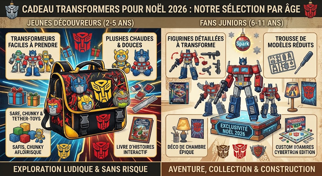 Cadeau Transformers pour Noël 2026 : notre sélection par âge