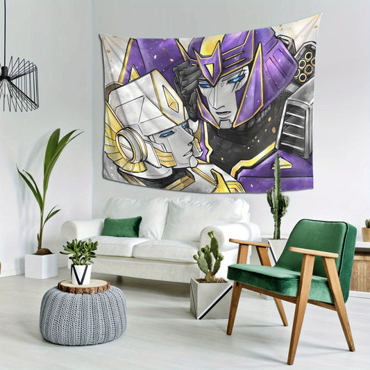 Drapeau Transformers - Megatron & White