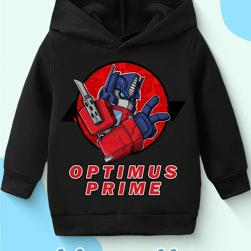 Transformers Children's Sweater - Prime Black Icon
