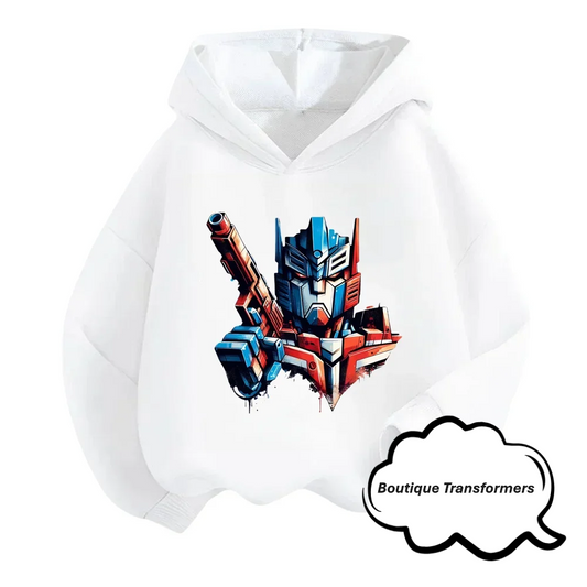 Transformers Children's Sweater White - Optimus Prime