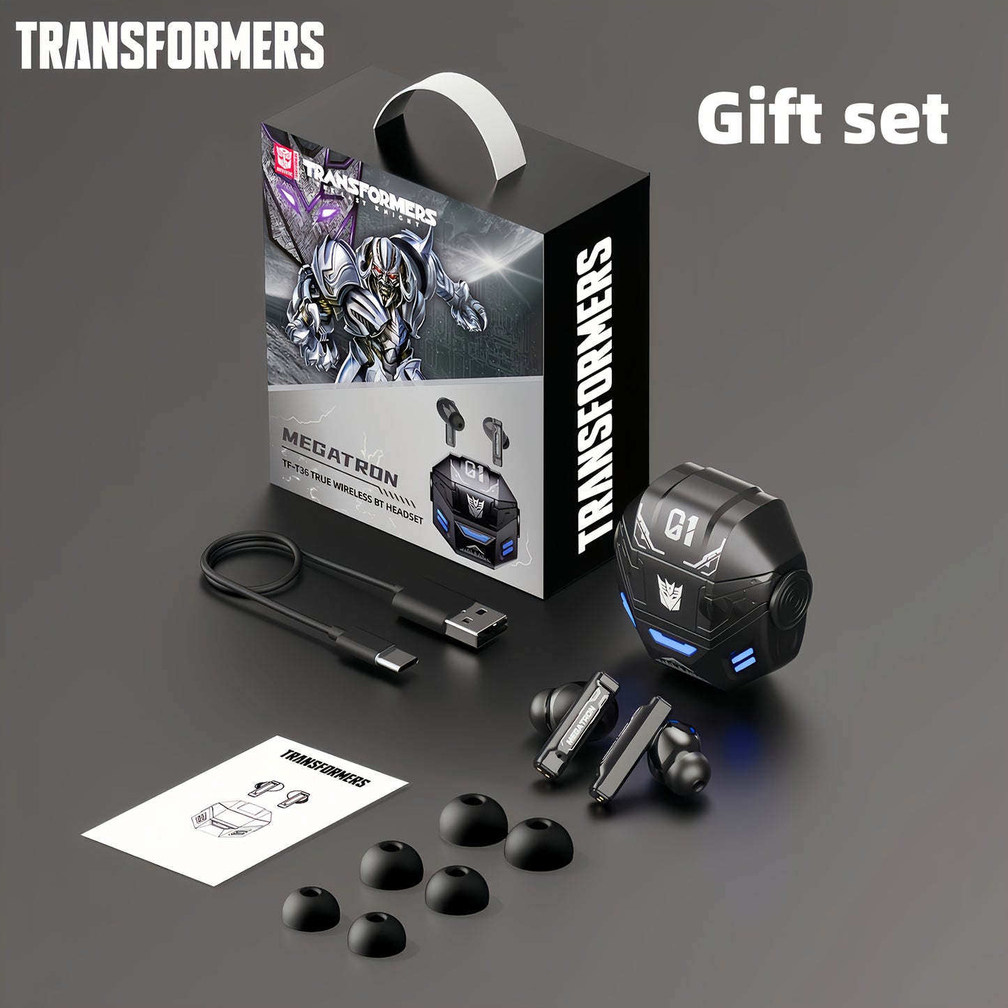 Ecouteurs Transformers - Format Boîtier