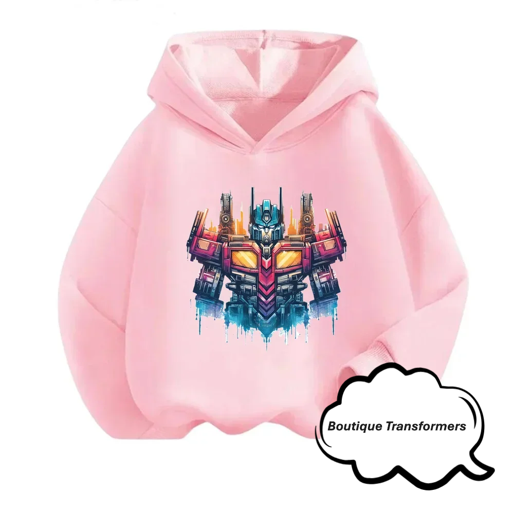 Pink Transformers Kids Sweater