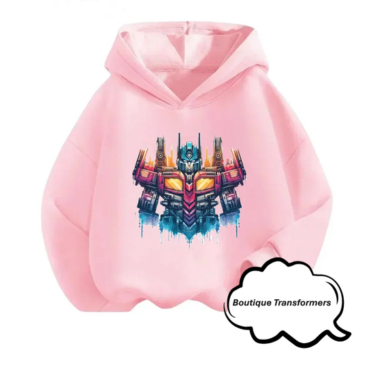 Pink Transformers Kids Sweater