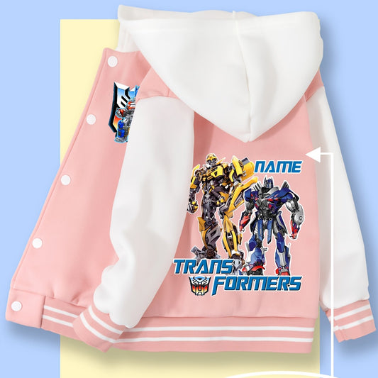Veste Duo Transformers - Rose & Blanc