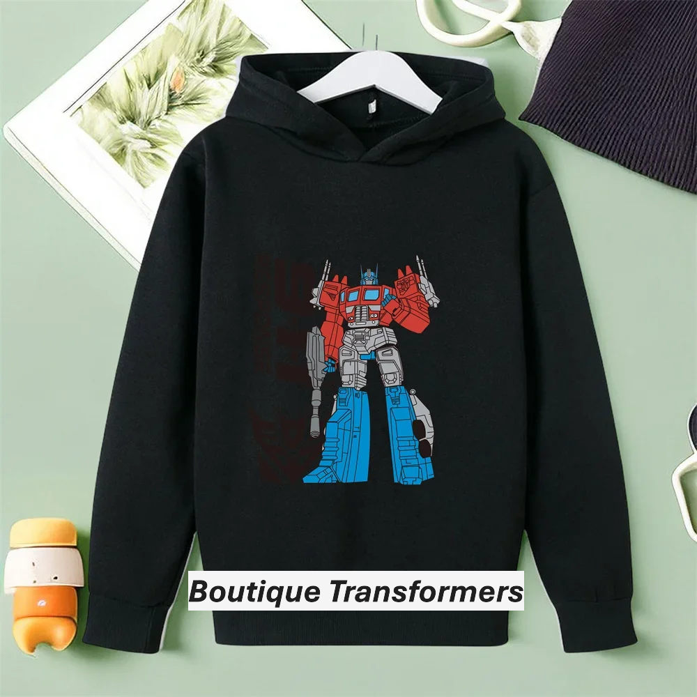 Black Transformers Kids Sweater - Optimus Prime