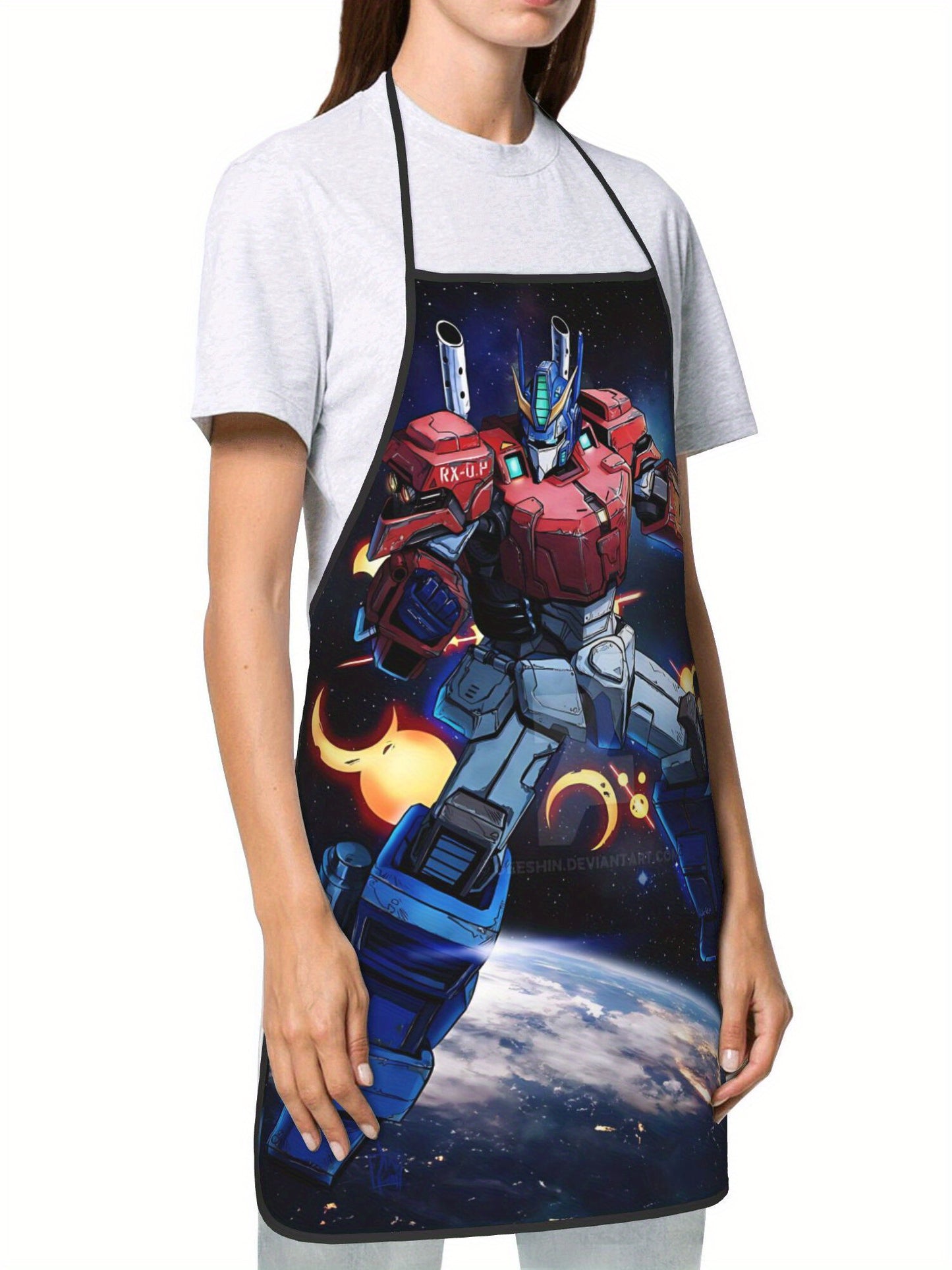 Delantal de Transformers - Optimus en el espacio