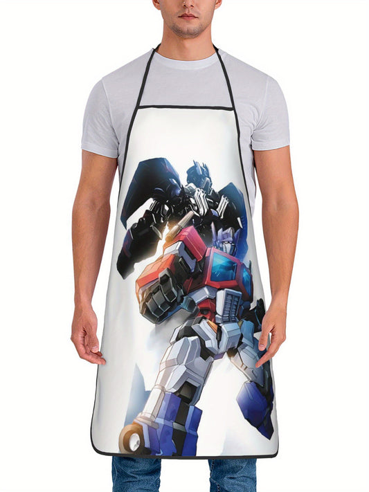 Delantal de Transformers - Dúo Blanco
