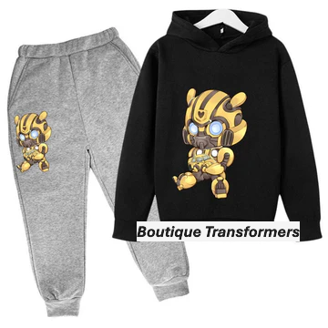 Ensemble Enfant Transformers Gris/Noir - Mini Bumblebee