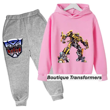 Set Infantil Transformers Gris/Rosa - Bumblebee