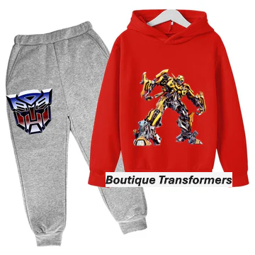 Ensemble Enfant Transformers Gris/Rouge - Bumblebee