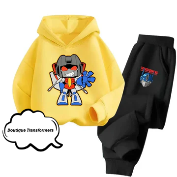 Set Infantil Transformers Amarillo/Negro - Mini Optimus Prime