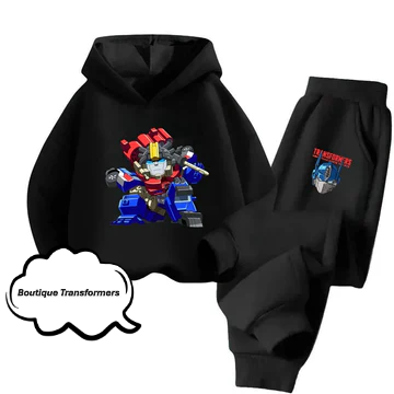 Transformers Black Kids Set - Optimus Prime Cartoon