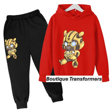 Set infantil Transformers negro/rojo - Mini Bumblebee