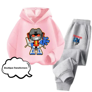 Set Infantil Transformers Gris/Rosa - Mini Optimus Prime