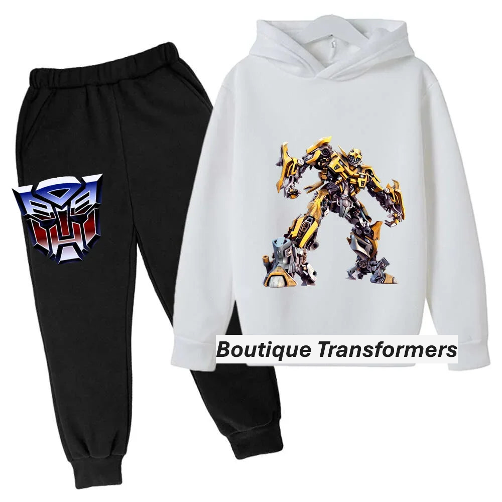 Ensemble Enfant Transformers Noir/Blanc - Bumblebee