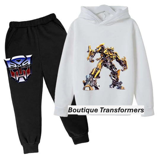 Ensemble Enfant Transformers Noir/Blanc - Bumblebee