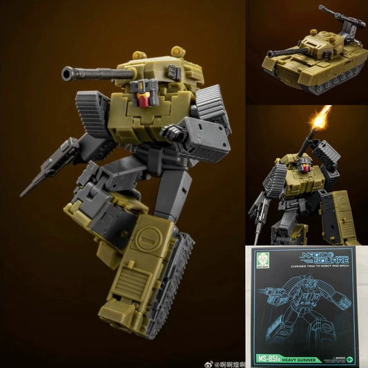 Figurine Transformers Brawl MS-B51R — Char d'Assaut Kaki Heavy Gunner